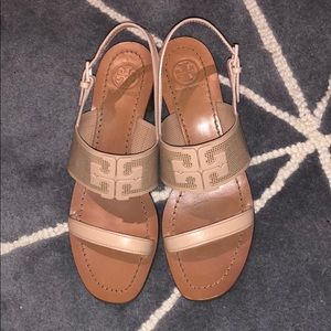 Tory Burch Logo Block Heel